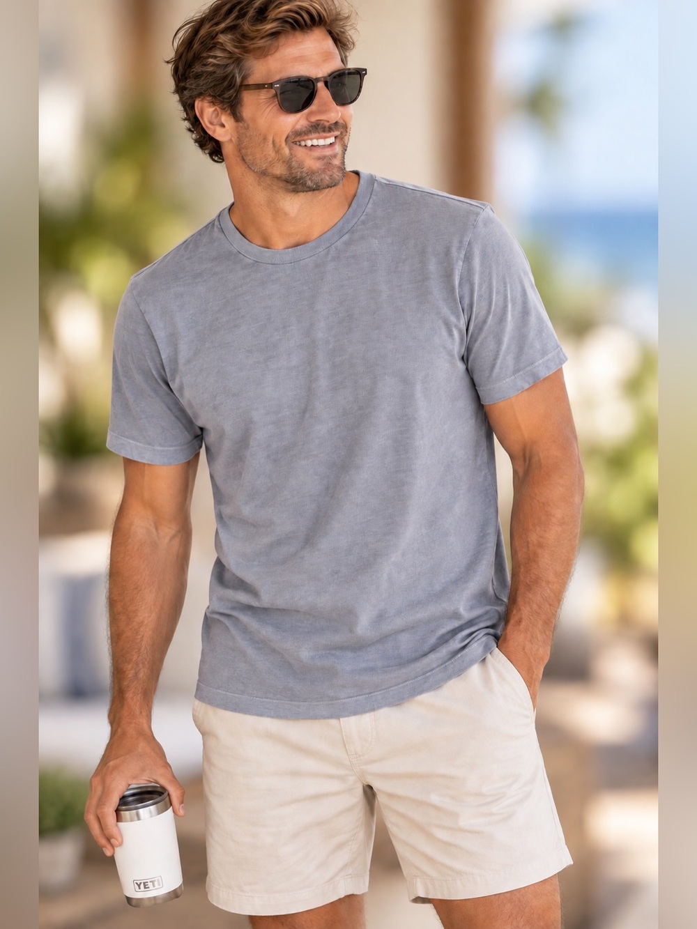 New! J. Crew Mens Broken-in T-shirt read